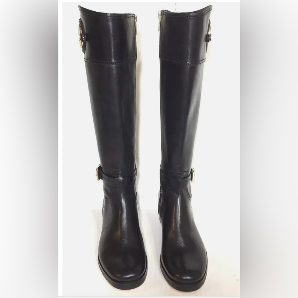 NEW $295 MICHAEL KORS STOCKARD LESTHER TALL RIDING BLACK SIZE 5 WIDE CALF